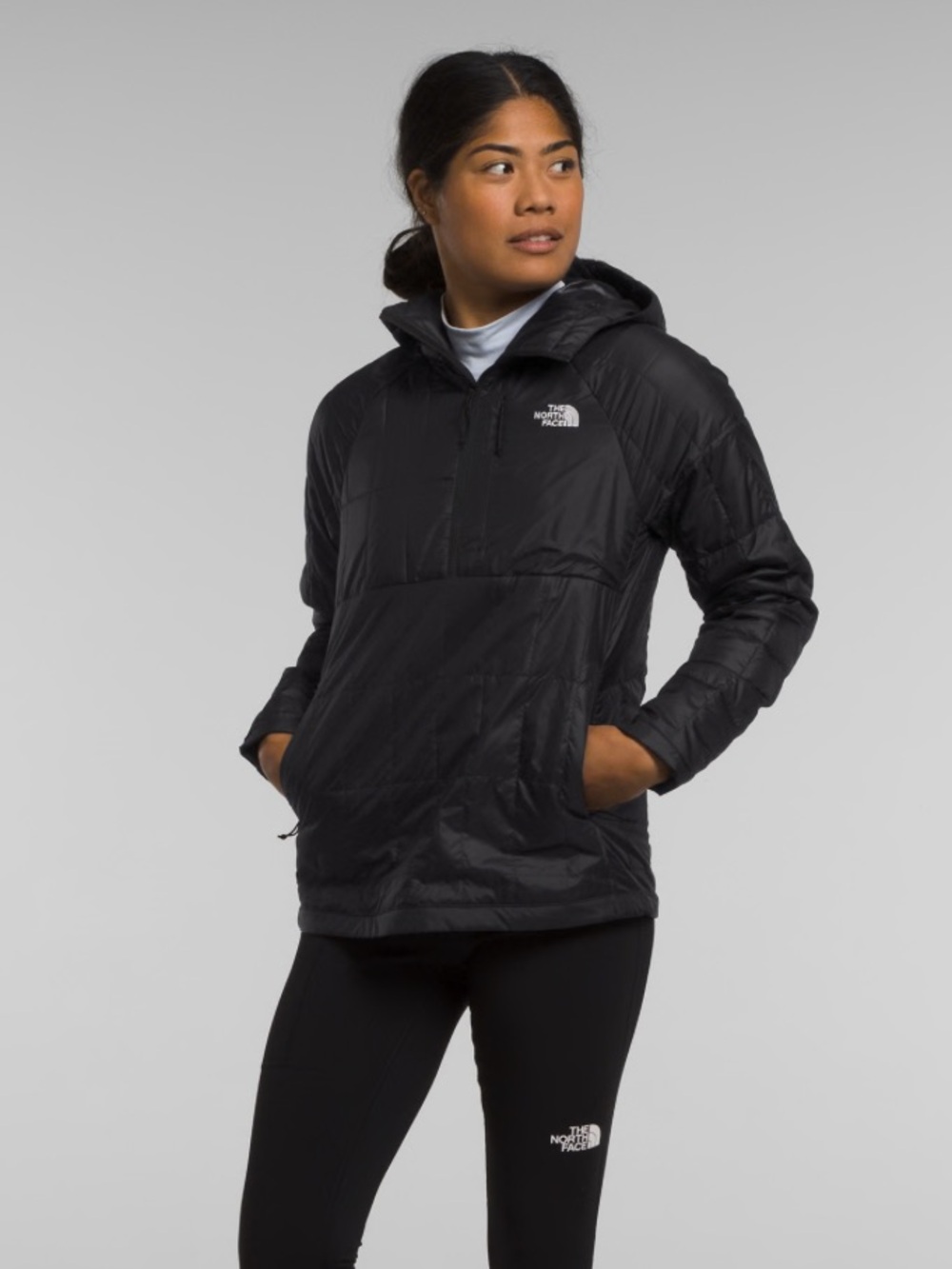 NWT The North Face Circaloft ¼-Zip Pullover Black Small